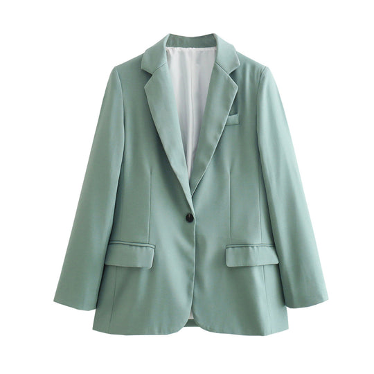 Damen elegante Blazerjacke mit modernem Schnitt und praktischen Taschen R&B