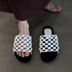 Damen Komfortable Clogs mit geflochtenem Design und gepolsterter Innensohle R&B