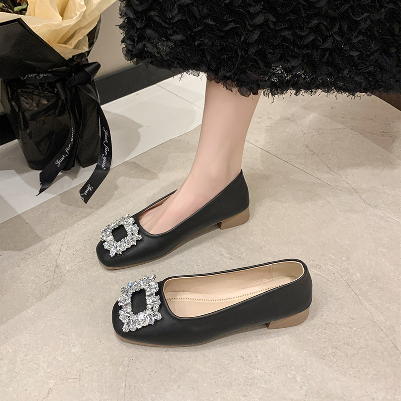 Damen Ballerinas mit funkelndem Schmuckdetail R&B