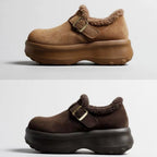 Damen Komfortable Clogs mit elegantem Kunstfellfutter R&B