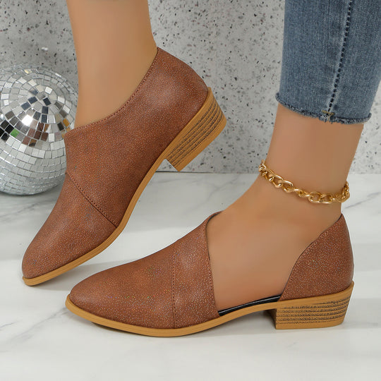 Damen Elegante Slip-On Schuhe mit glitzerndem Finish R&B