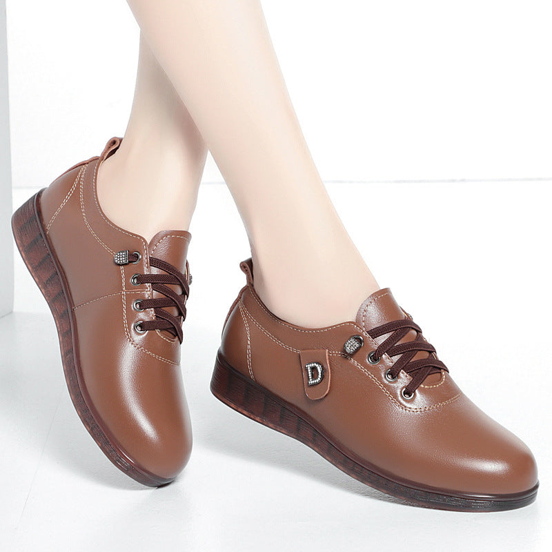 Damen Elegante Schnürschuhe mit modischem Schmuckdetail und rutschfester Sohle R&B
