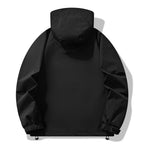 Herren technische Outdoor-Jacke mit wasserabweisendem Material und verstellbarem Kapuzendesign R&B
