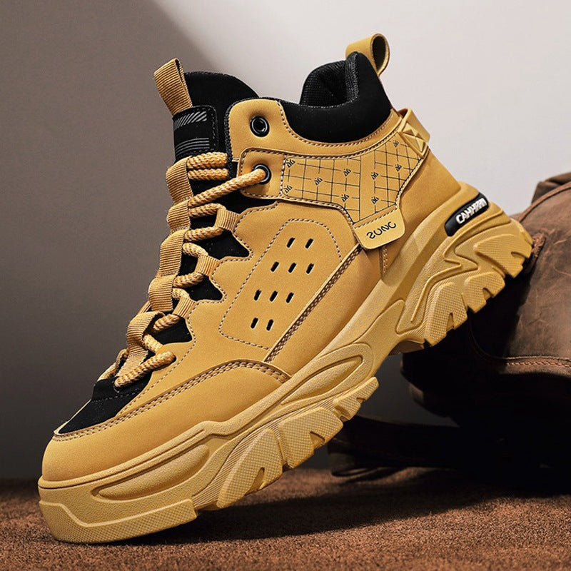 Damen Sportliche High-Top Sneaker mit strukturiertem Obermaterial und dämpfender Sohle R&B