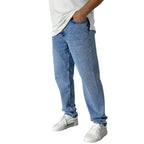 Herren Bequeme Jeans mit geradem Schnitt und elastischem Bund R&B