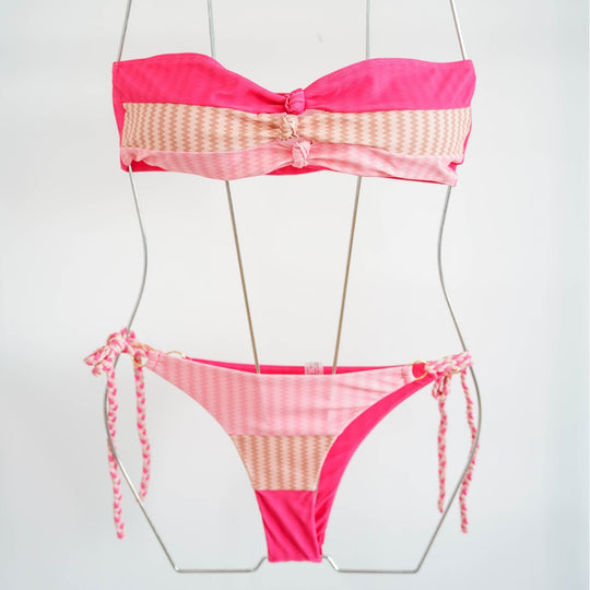Damen Bandeau-Bikini mit raffinierten Knotendetails und verspieltem Design R&B