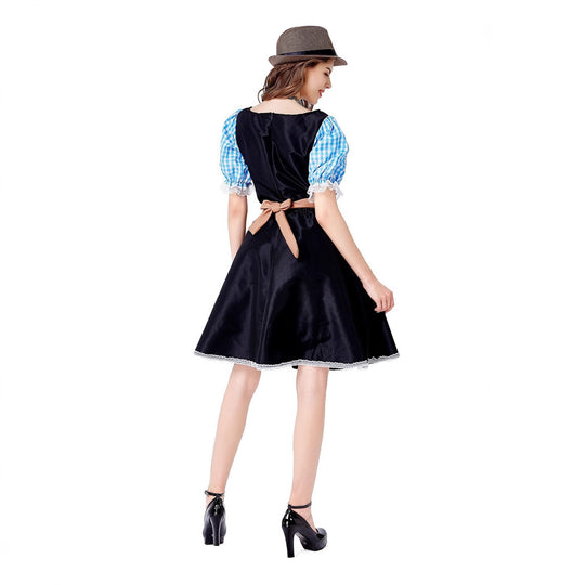 Damen Trachtenkleid mit liebevoll gestalteten Details und elegantem Schürzenüberzug R&B