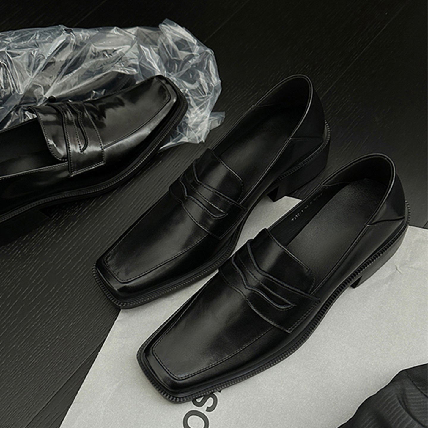 Damen elegante Loafers mit hochwertiger Lederoberfläche und modischem Design