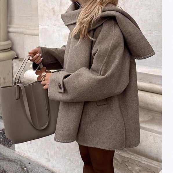 Damen Übergrößen Wollmantel mit modischem Schnitt und praktischen Taschen R&B
