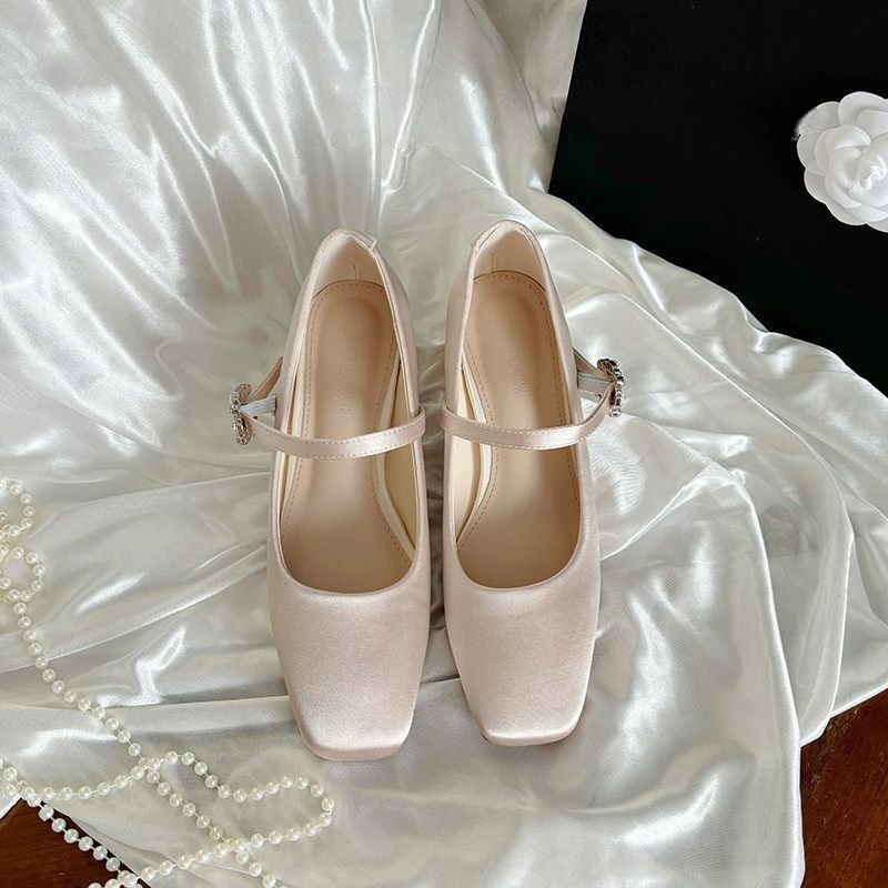 Damen elegante Ballerinas mit Schmuckdetail R&B