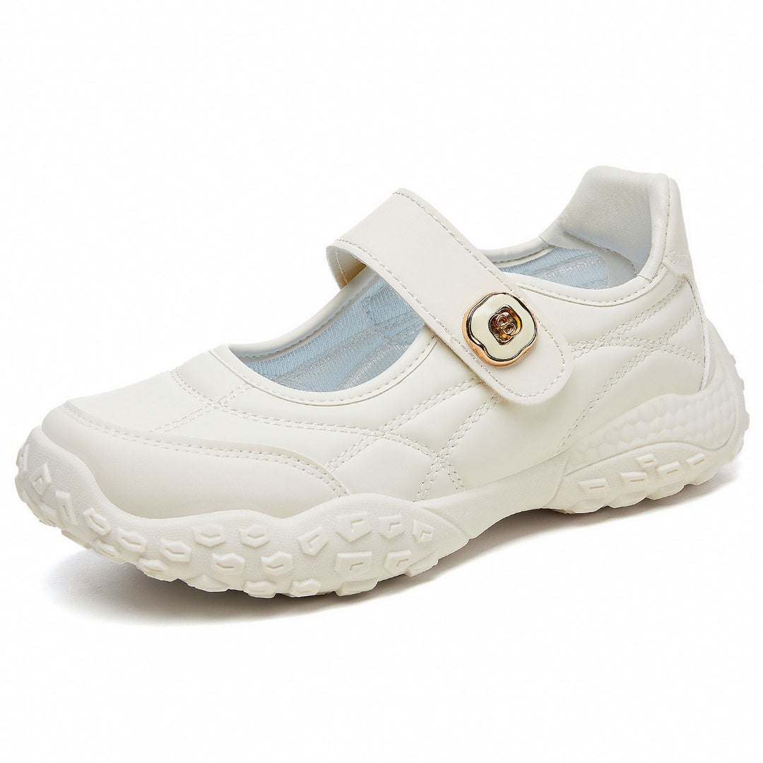 Damen bequeme Alltagsschuhe mit flexiblem Klettverschluss R&B