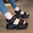 Damen Trendige Chunky Sandalen mit verstellbaren Riemen R&B