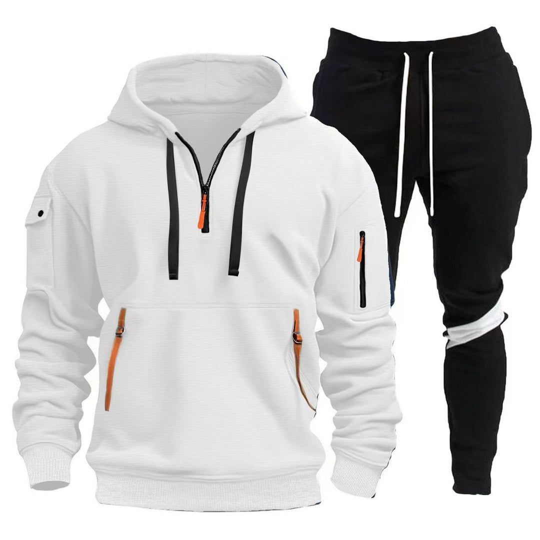 Herren Sportliche Hoodie- und Jogginghosen Kombination R&B