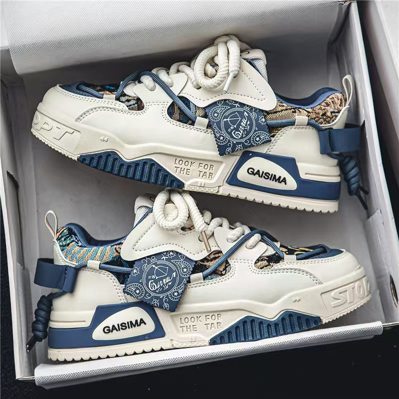 Damen modische Sneakers mit Kunstleder und auffälligen details R&B