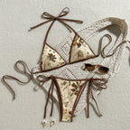 Damen Triangel-Bikini mit luxuriöser Stickerei R&B