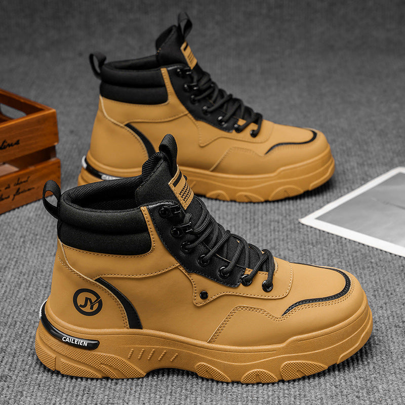Herren Sneaker Boots mit hohem Schaft und rutschfester Sohle