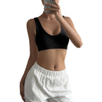 Damen Sport-Bustier mit bequemen breiten Trägern und elastischem Schnitt R&B