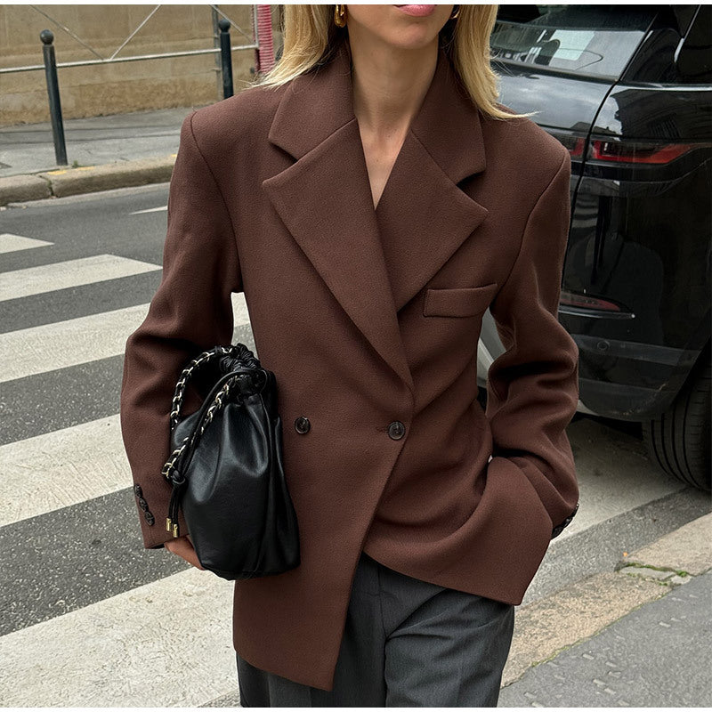 Damen klassischer, taillierter Blazer R&B