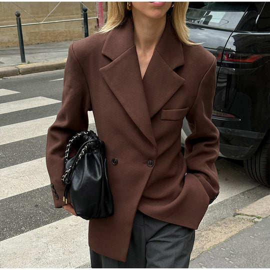 Damen klassischer, taillierter Blazer R&B