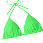 Damen Triangel-Bikini mit verspielten Schleifen und hohem Beinausschnitt R&B