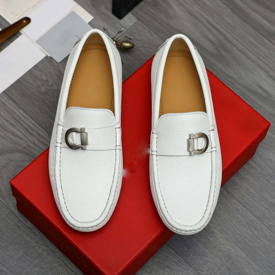 Damen Mokassins aus feinem Leder mit eleganter Applikation R&B