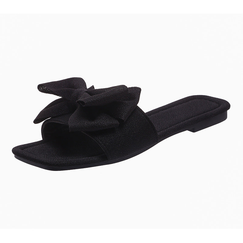 Damen Mules mit großer Schleifen-Applikation R&B