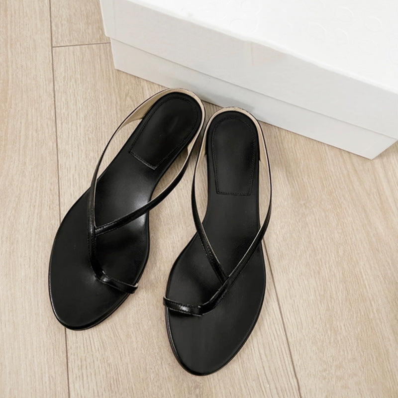 Damen Zehentrenner-Sandalen mit eleganter Riemenkonstruktion und komfortablem Fußbett R&B