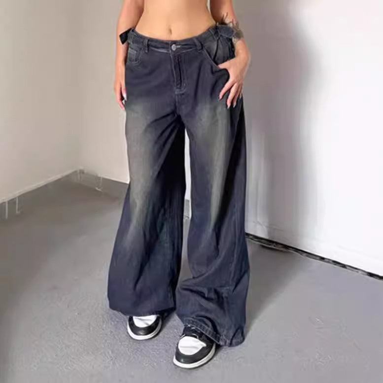 Damen Hochtaillierte Relaxed Fit Jeans R&B