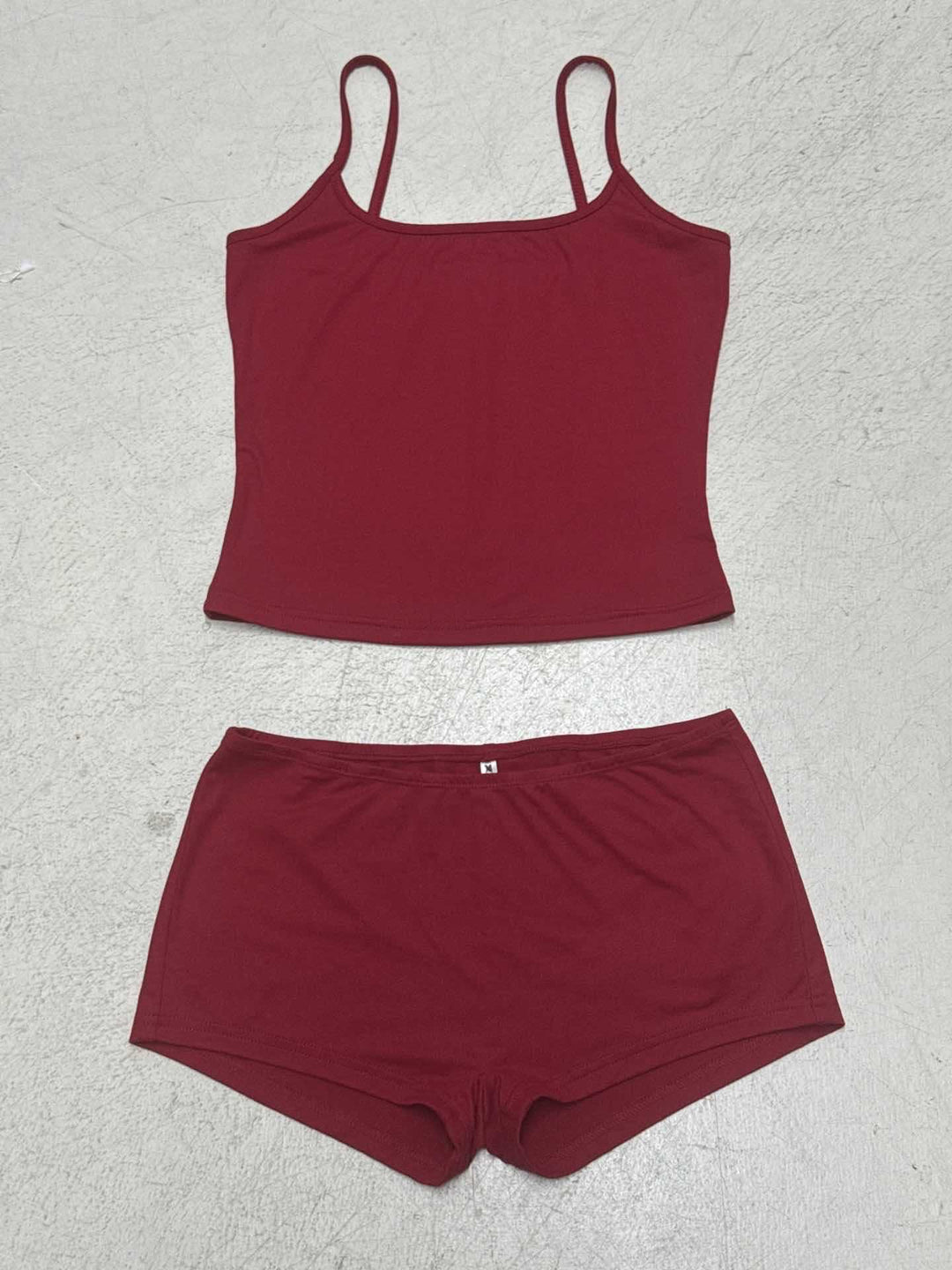 Damen bequemes Tanktop und Shorts-Set R&B