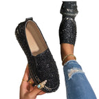 Damen Slip-On Glitzer Sneakers R&B