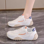 Damen Sportliche Sneaker mit rutschfester Sohle und atmungsaktiver Obermaterialstruktur R&B