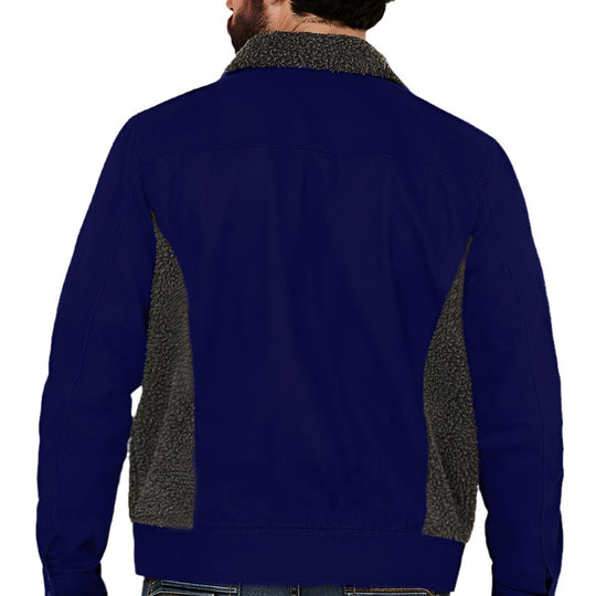 Herren etwas übergroße Jacke mit weichem Futter und praktischen Taschen R&B
