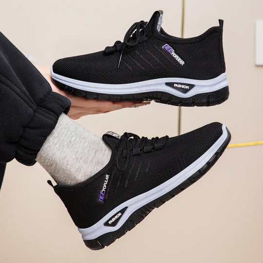 Damen Sportliche atmungsaktive Sneakers mit dämpfender Sohle R&B