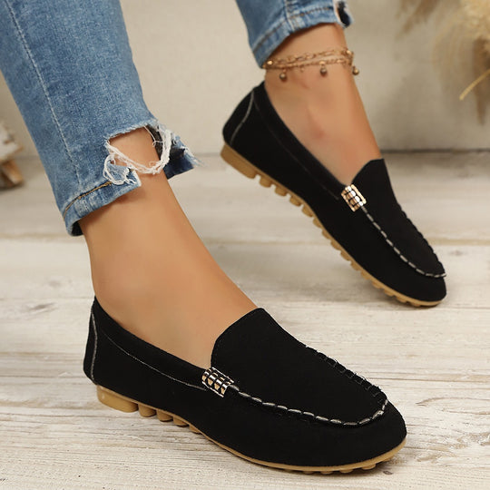 Damen Mokassins mit stilvollem dekorativem Design R&B
