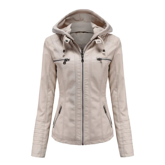 R&B | Winterjacke mit Kapuze Reißverschluss