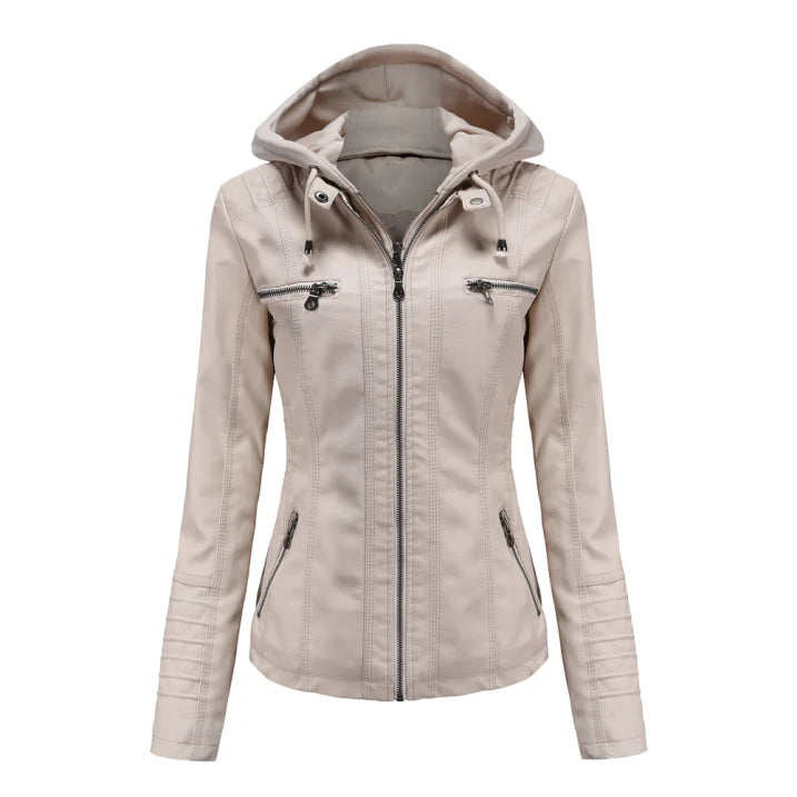 R&B | Winterjacke mit Kapuze Reißverschluss