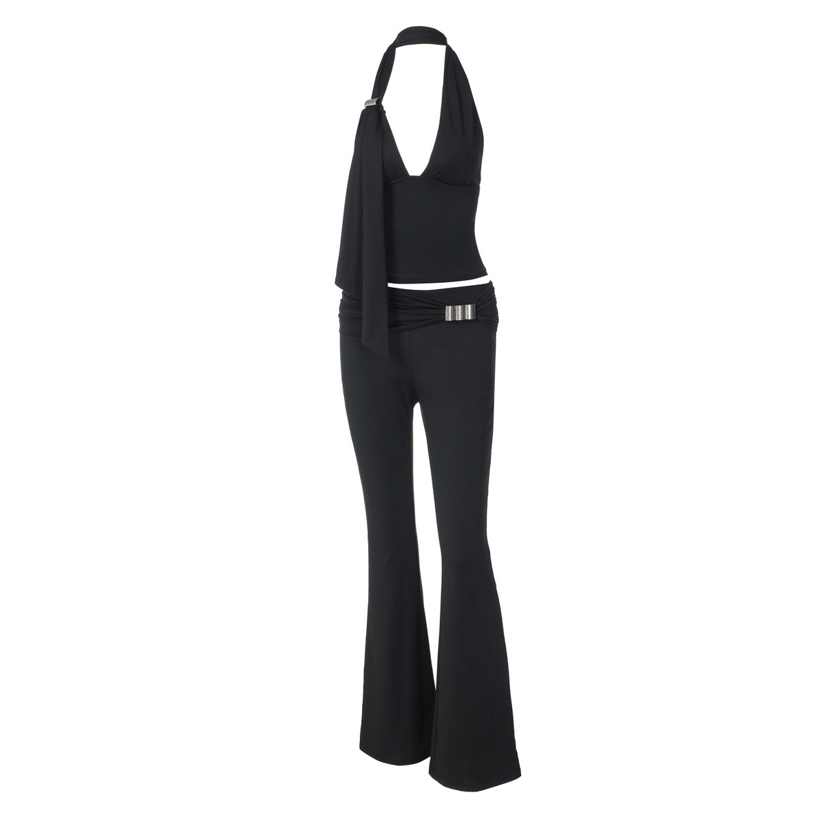 Damen Jumpsuit mit elegantem Halterdesign und schmaler Passform R&B