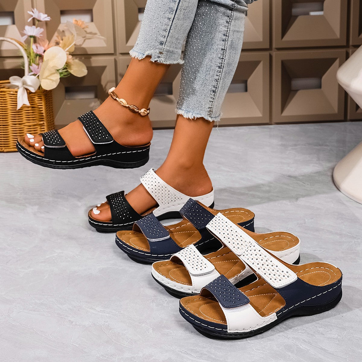Damen Komfortable Sandalen