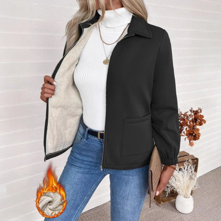 Damen Freizeitjacke mit Frontreißverschluss und praktischen Taschen R&B