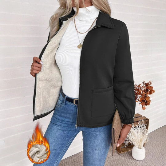 Damen Freizeitjacke mit Frontreißverschluss und praktischen Taschen R&B