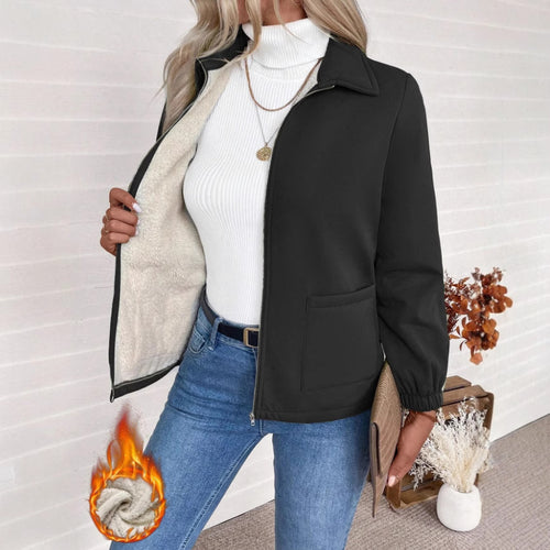 Damen Freizeitjacke mit Frontreißverschluss und praktischen Taschen R&B