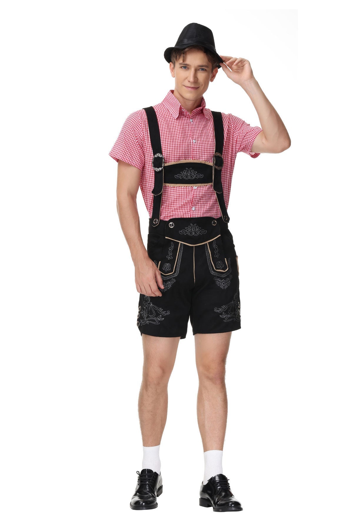 Herren Stilvolles Trachten-Outfit mit aufwändigen Stickereien und modernen Akzenten R&B