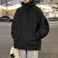 Herren stilvolle und funktionale Winterjacke mit großzügigem Schnitt und praktischen Taschen