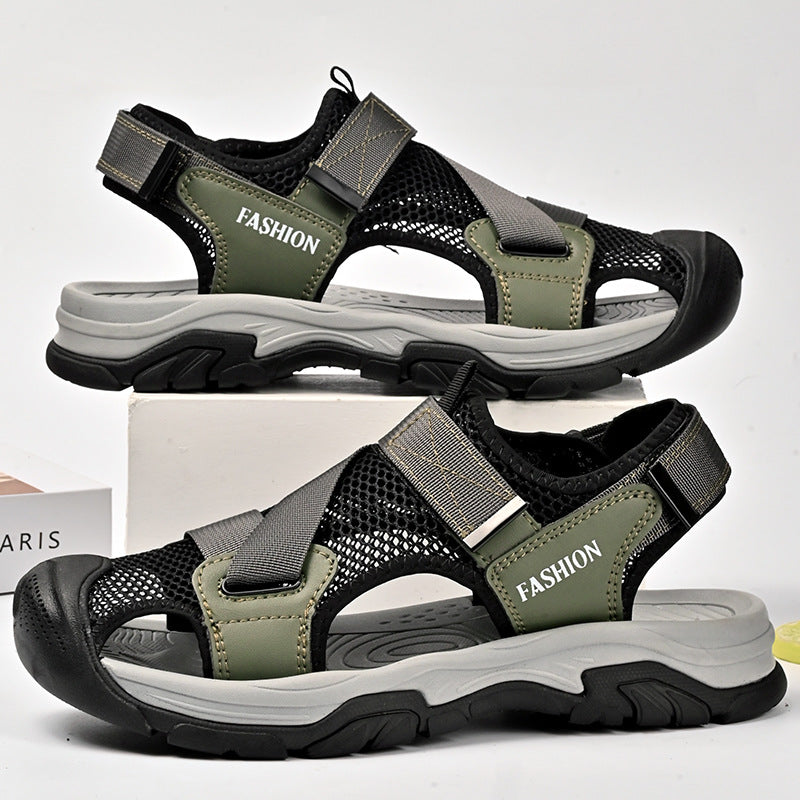 Damen Atmungsaktive Sport-Sandalen mit rutschfester Sohle und verstellbaren Riemen R&B