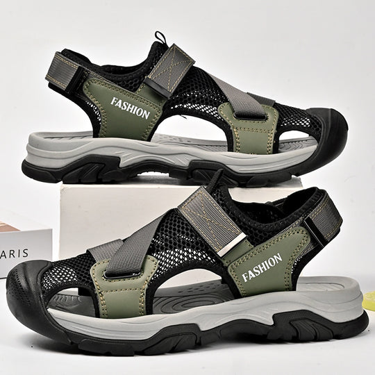 Damen Atmungsaktive Sport-Sandalen mit rutschfester Sohle und verstellbaren Riemen R&B