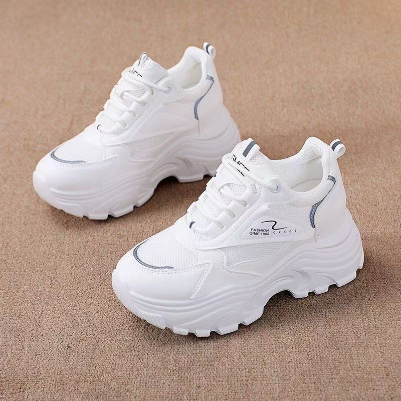 Damen Chunky Fashion Sneakers mit atmungsaktiven Mesh-Einsätzen und rutschfester Sohle R&B