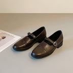 Damen Elegante Mokassins mit dekorativem Riemchen