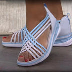 Damen Sportliche Freizeitsandalen mit atmungsaktivem Obermaterial und rutschfester Sohle R&B