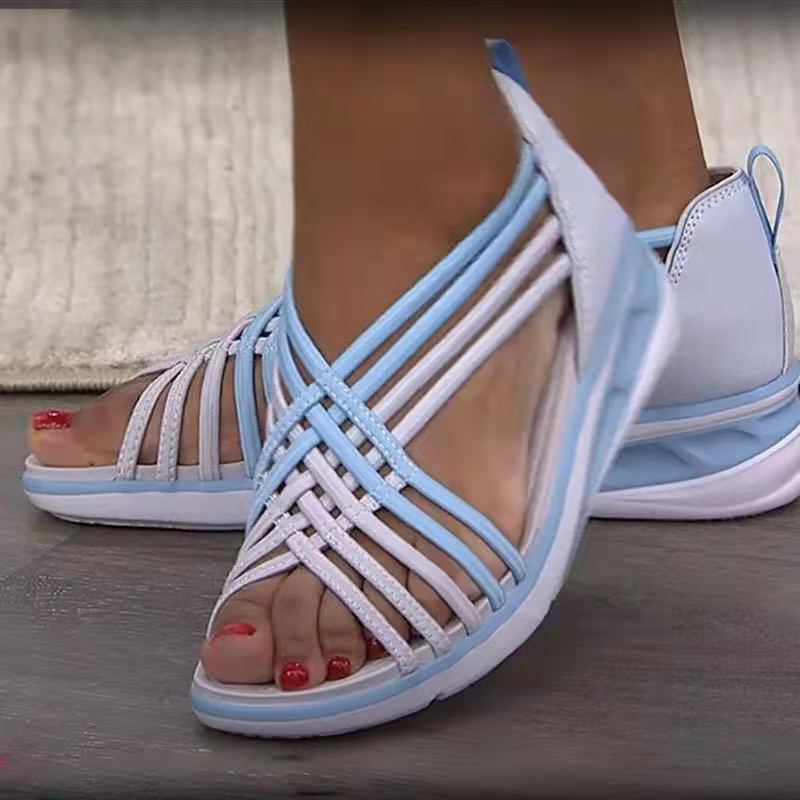 Damen Sportliche Freizeitsandalen mit atmungsaktivem Obermaterial und rutschfester Sohle R&B