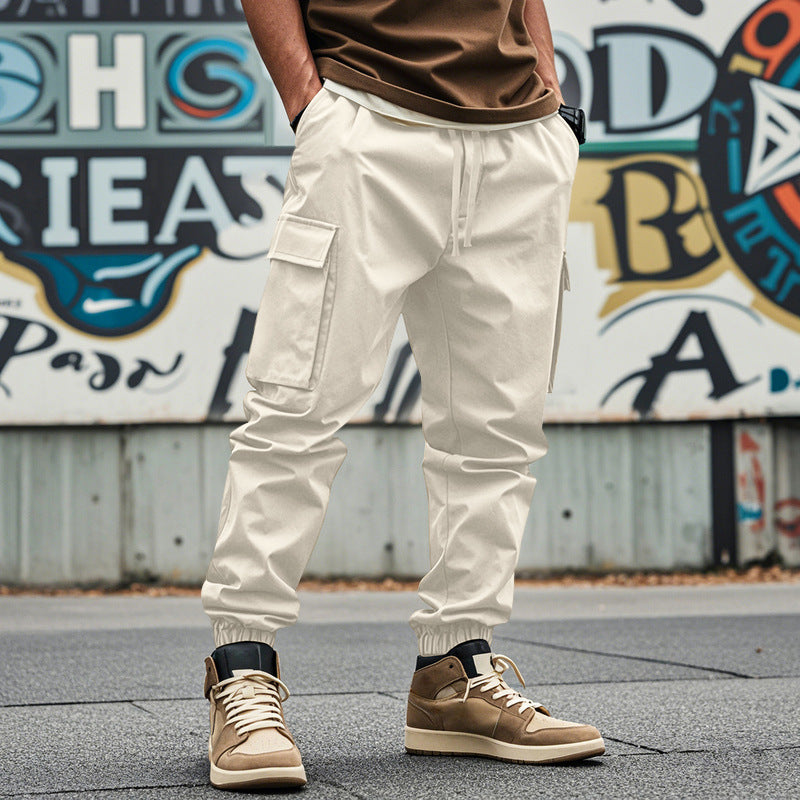 Herren Cargo-Hose mit praktischen Seitentaschen und elastischem Bund R&B